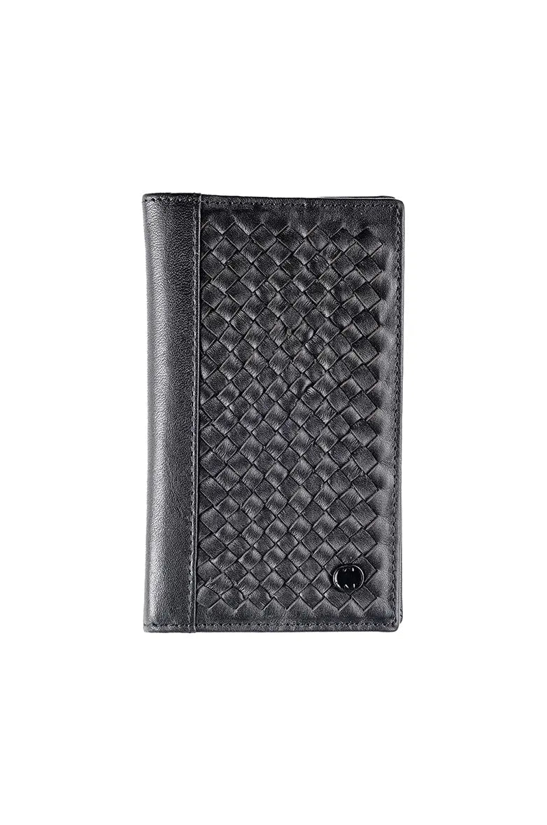 9028 Wallet - Carlo Long Woven Leather Wallet