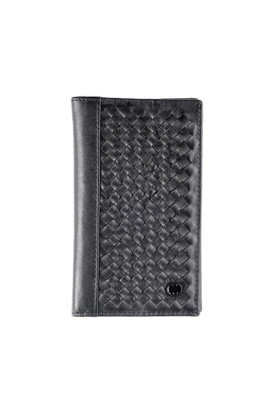 9028 Wallet - Carlo Long Woven Leather Wallet
