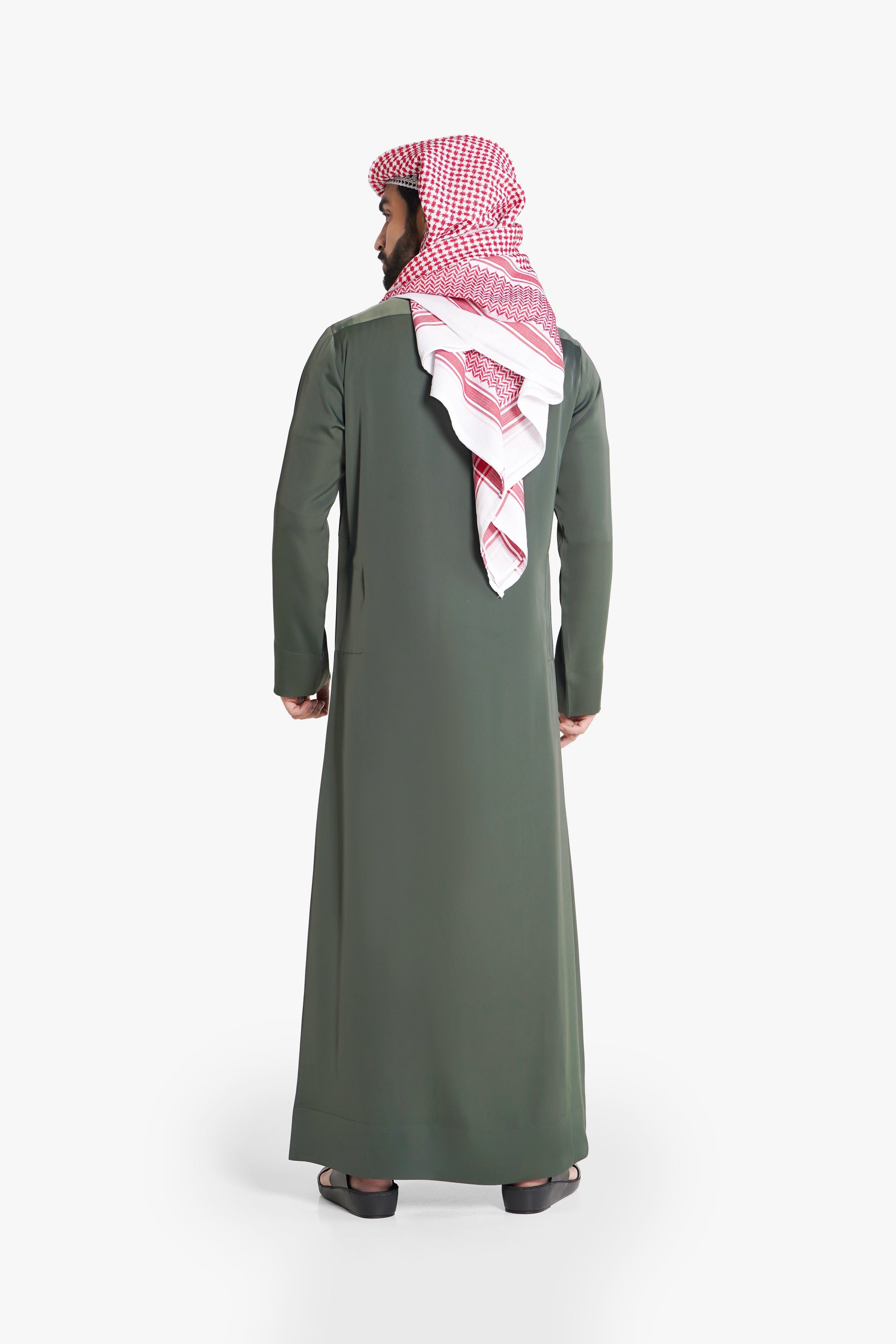 Kuwaiti Thobe | Traditional Kuwaiti Design with Luxurious Fabric (Green Color)