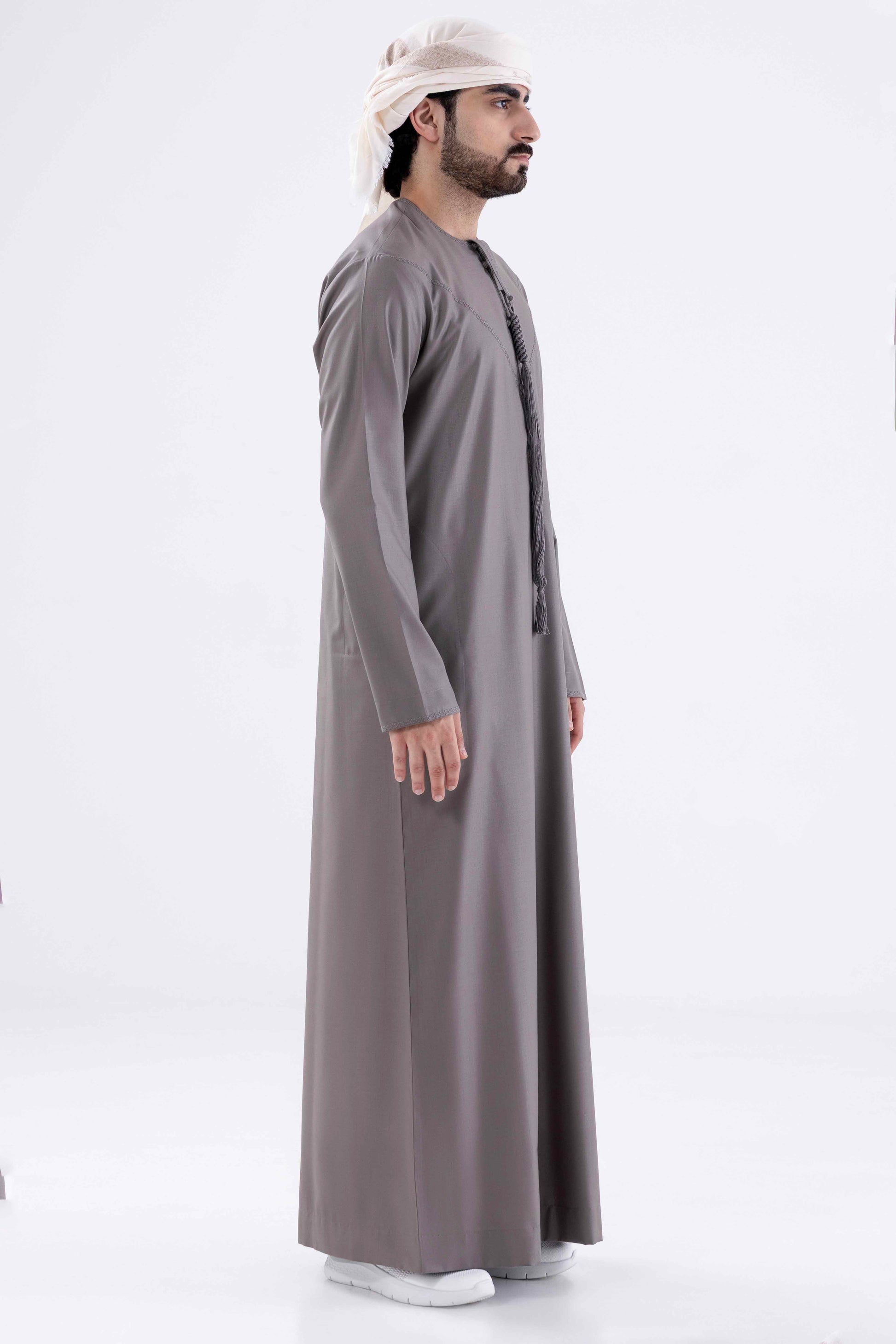 Winter Kandora – Grey (Normal Tarboosh)