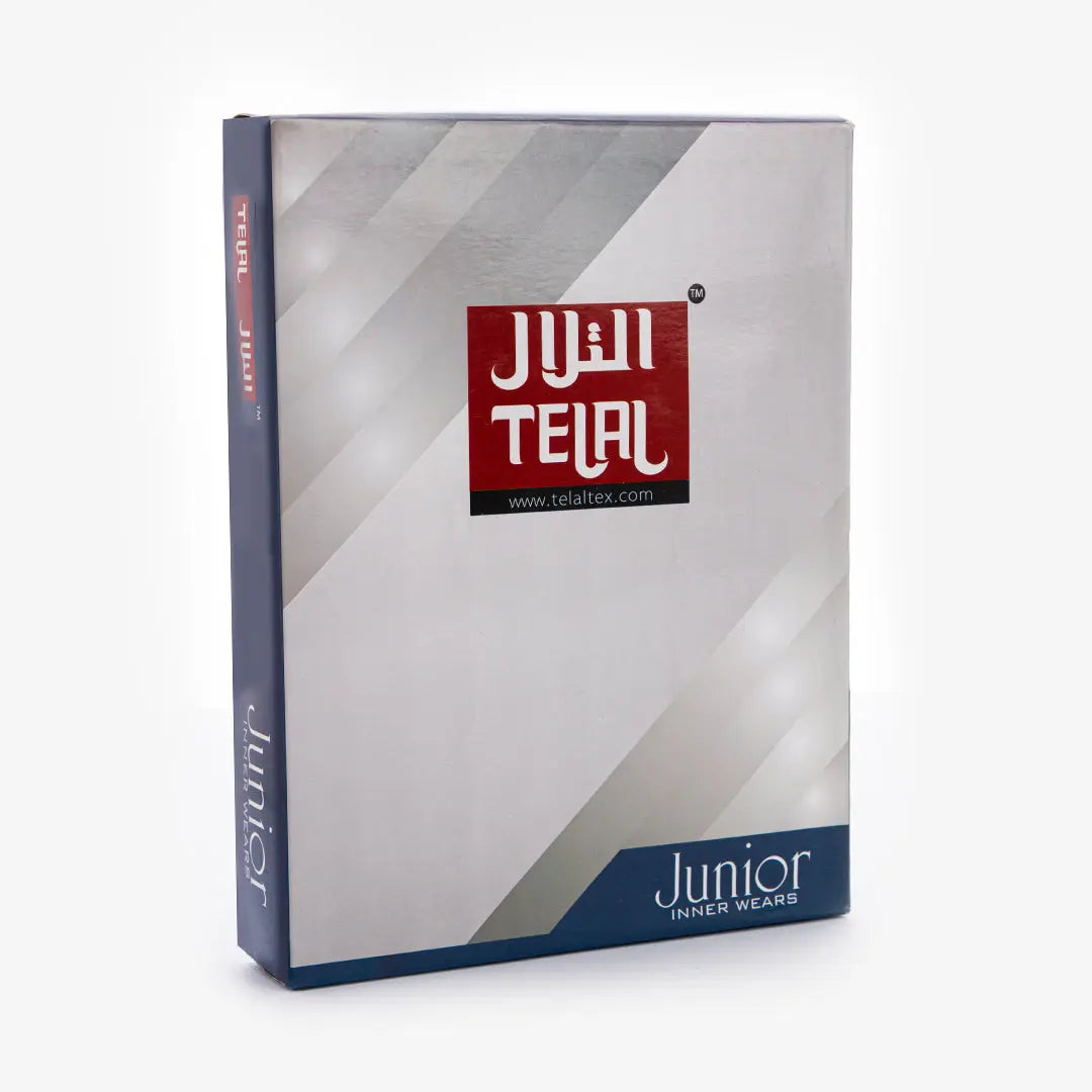 Telal Junior Boys Faneela White (6 Pcs Box)