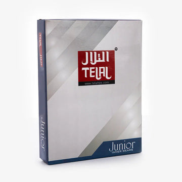 Telal Junior Boys Faneela White (6 Pcs Box)